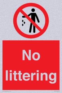 No littering